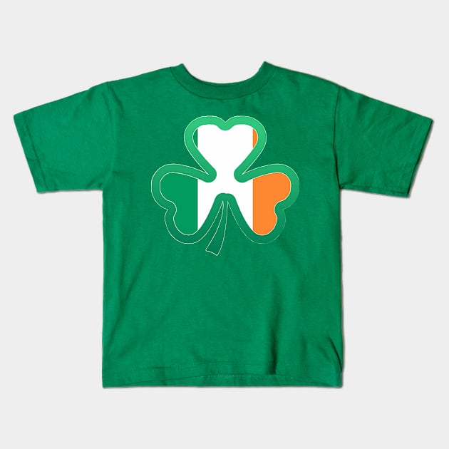 Irish Flag for st patricks day, Irish Shamrock Kids T-Shirt by Myteeshirts